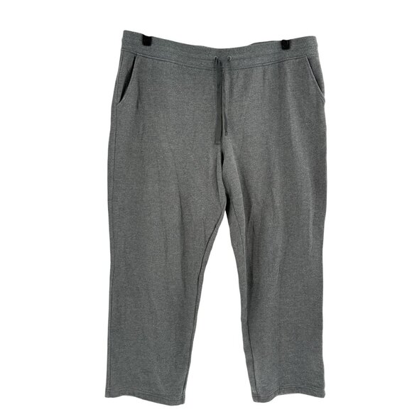 L.L.Bean Mens 2X Reg Gray Sweatpants Cotton & Polyester Blend - Picture 1 of 8
